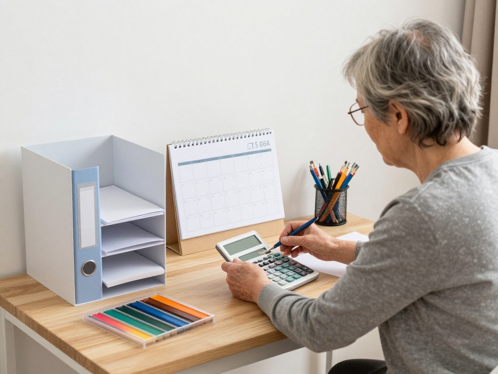 Retiree setting up the structure for their new side hustle