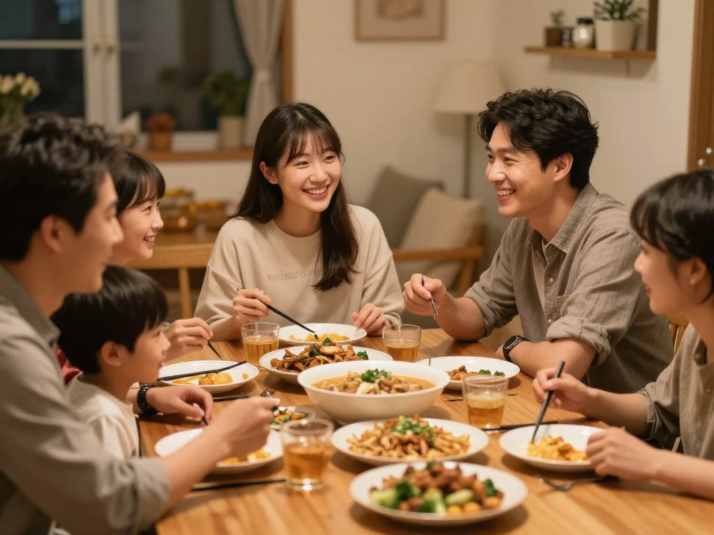 Family enjoying quality time together with full presence and attention