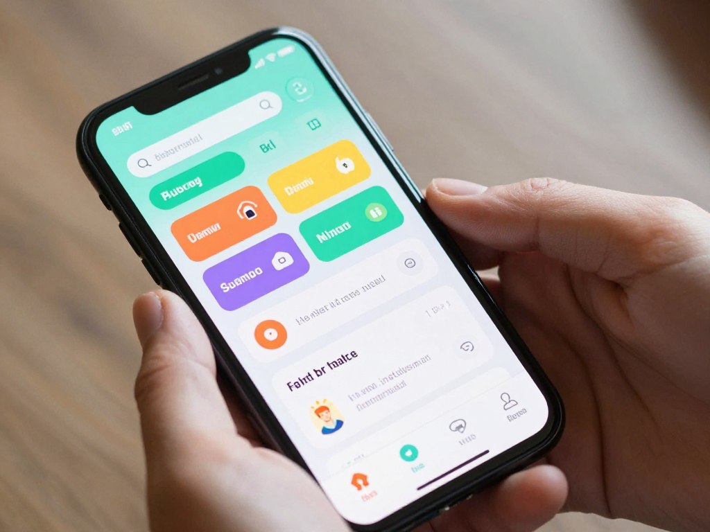 Person learning new vocabulary words in a foreign language app