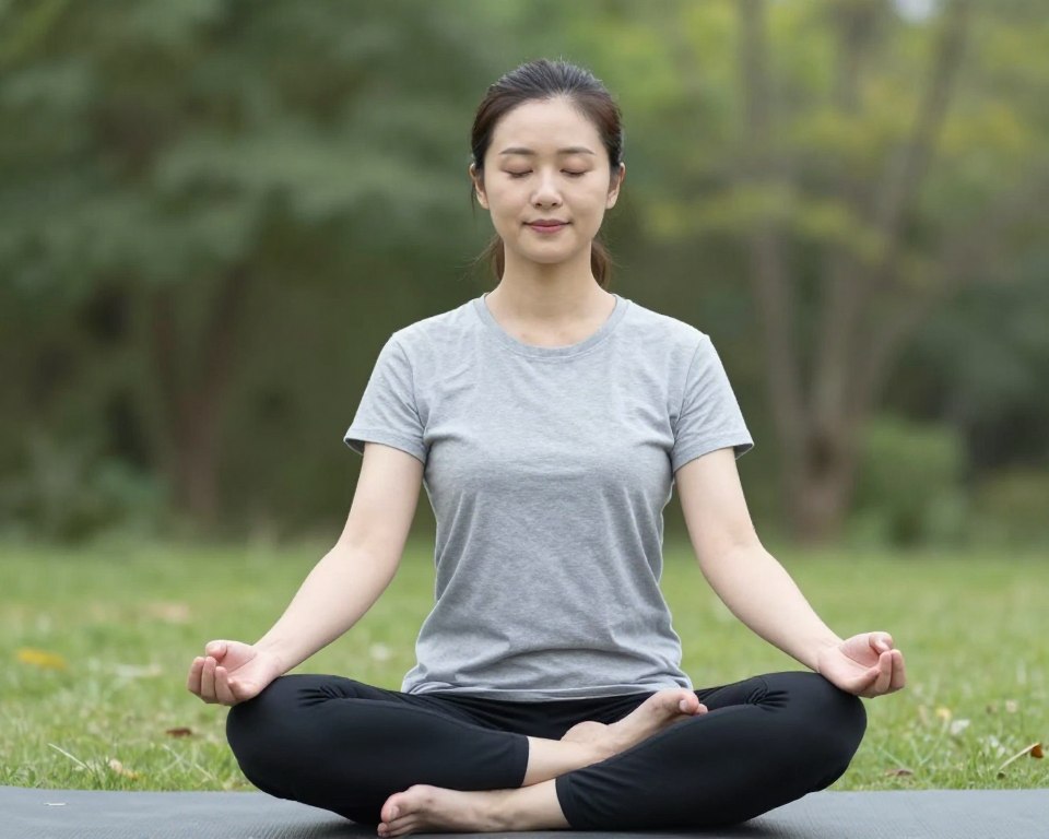 Person practicing mindful patience meditation while staying hopeful during a waiting period