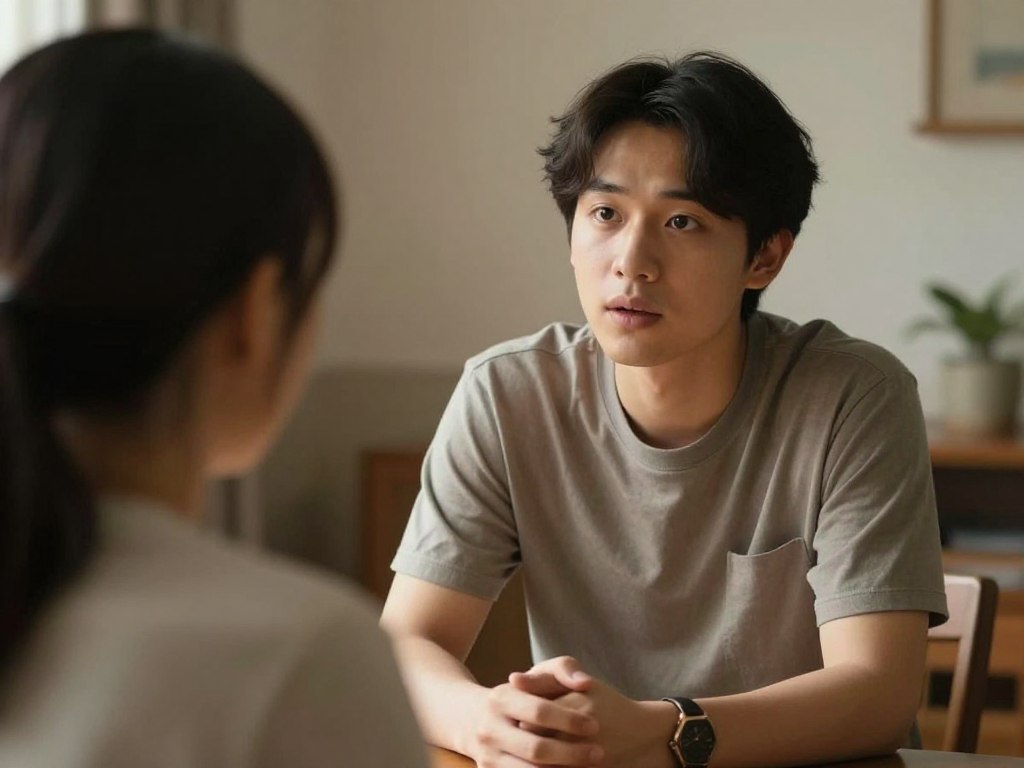 Supportive conversation between two people, representing seeking help to stay hopeful during difficult times