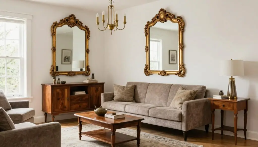 Curated vintage thrifted pieces that elevate modern home interior