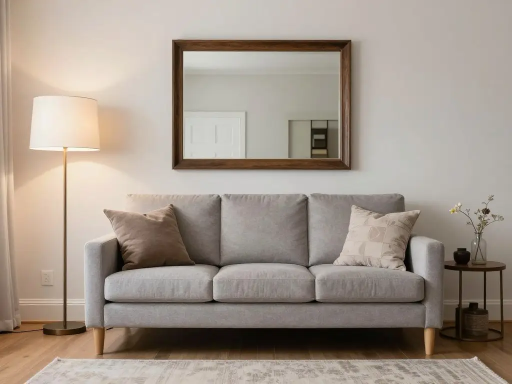 Room showing proper scale and proportion with varied furniture sizes