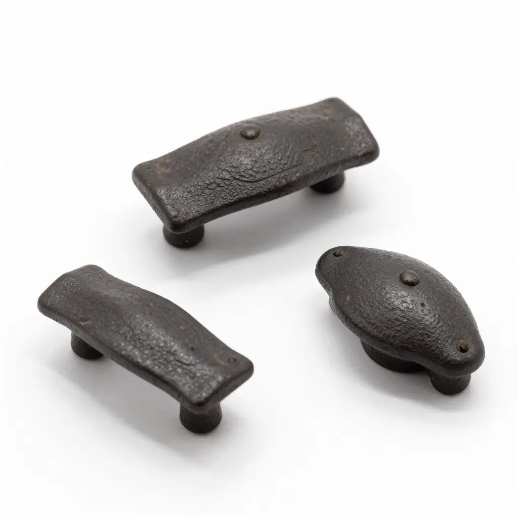 vintage cast iron drawer pulls