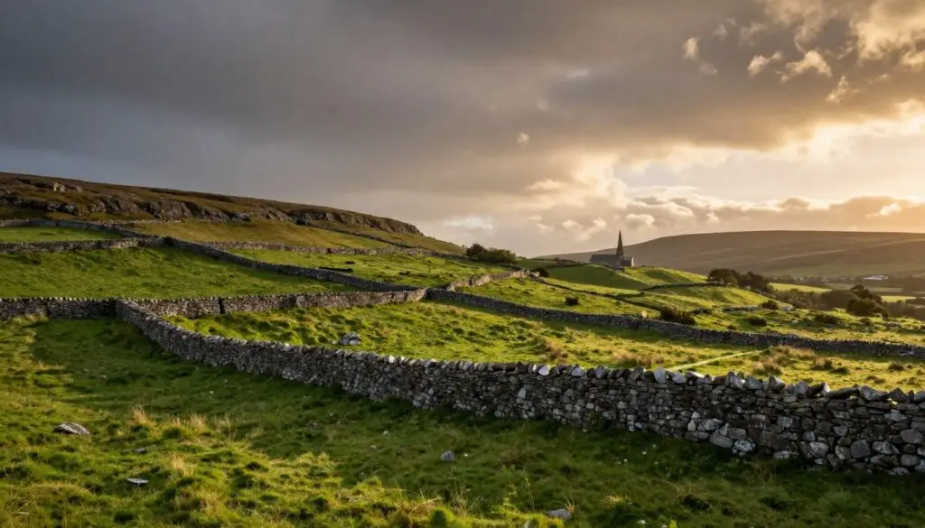 Sunset over Irish landscape symbolizing heritage and continuity